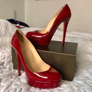 Christian Louboutin Bianca 140mm Merlot Pumps!